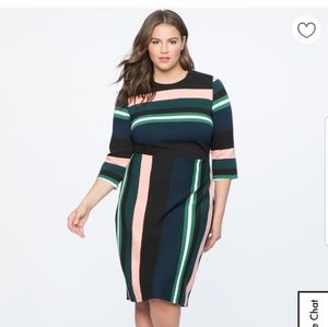 Opposing Stripes Dress NWT